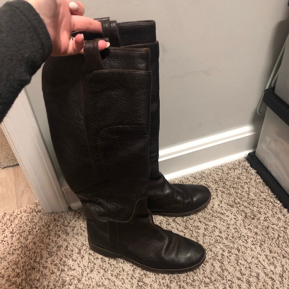 Frye Dark Brown Knee High Boots